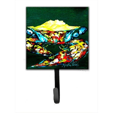 Carolines Treasures Crab Mean Green Leash Or Key Holder MW1042SH4